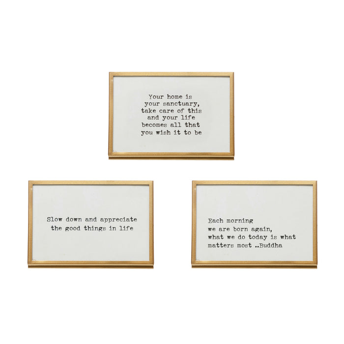 Gold Frame on Easel