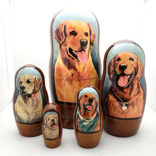 Golden Retriever Dog Nesting Doll