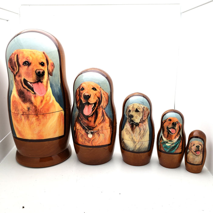 Golden Retriever Dog Nesting Doll