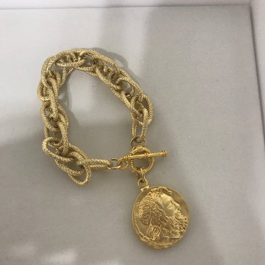 Greek Coin Bracelet