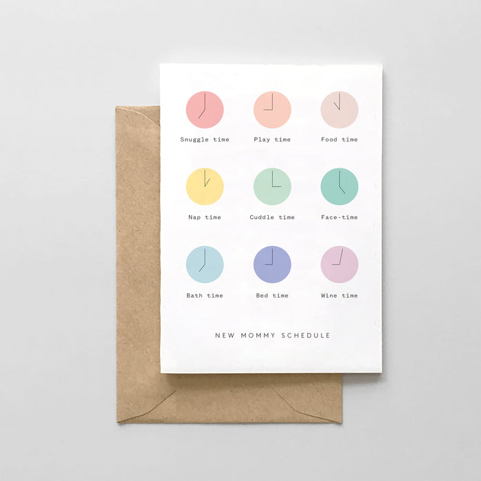 Greeting Card -  New Schedule