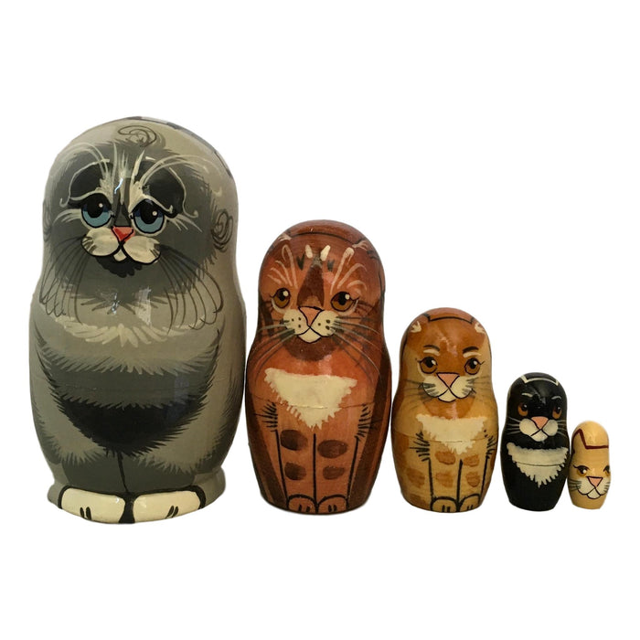 Grey cat matryoshka