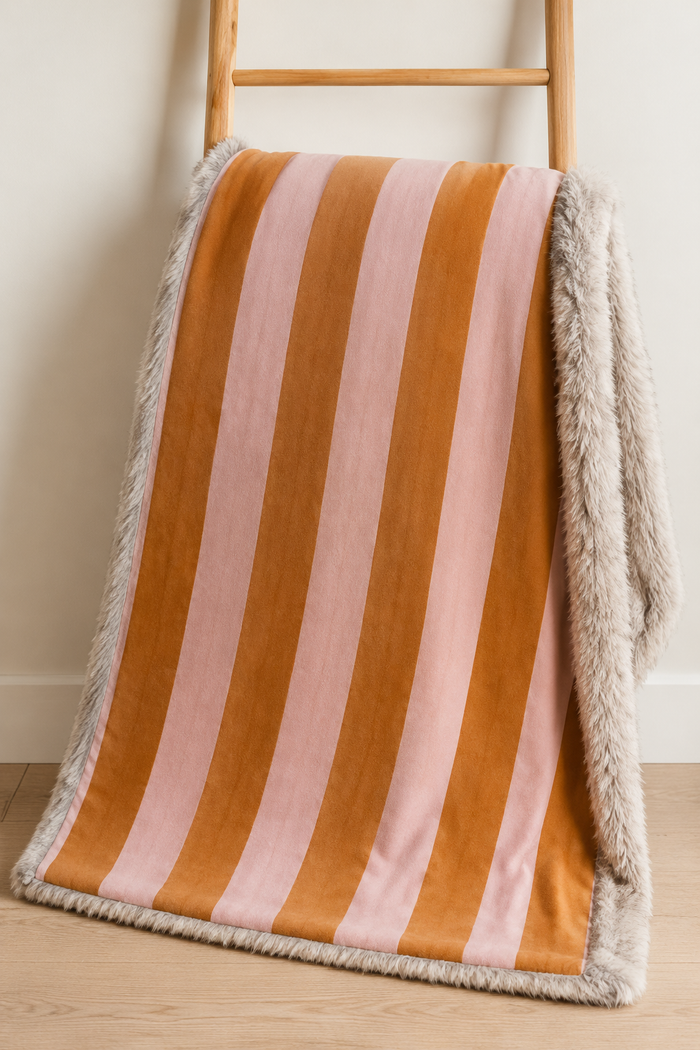 Thick Pink & Orange Stripe