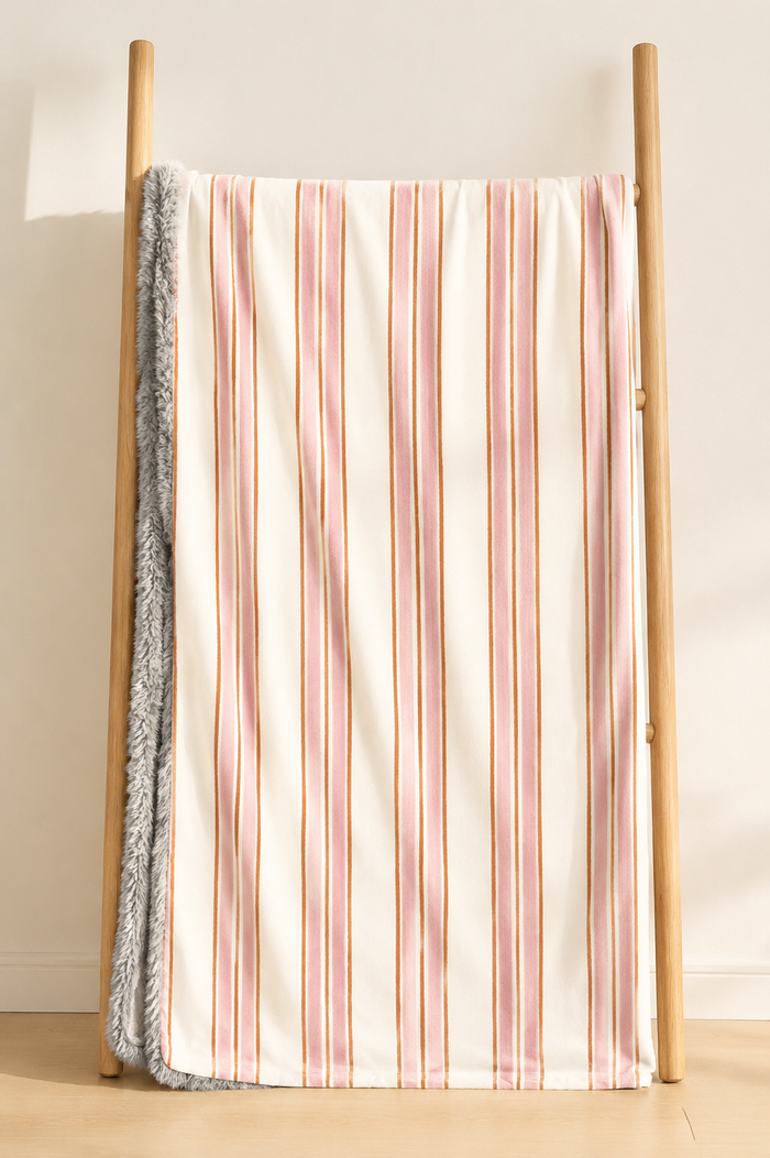 Pink & Orange Thin Stripe