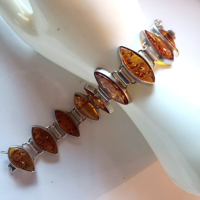 classic honey amber  for large wrist bracelet