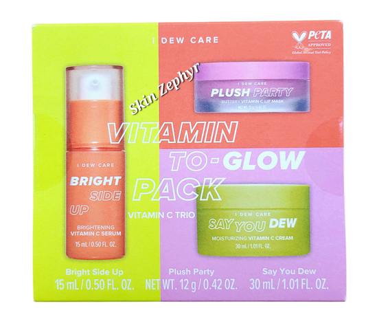 I Dew Care Vitamin To-Glow Pack - Lip mask+ Moisturizer+ Serum