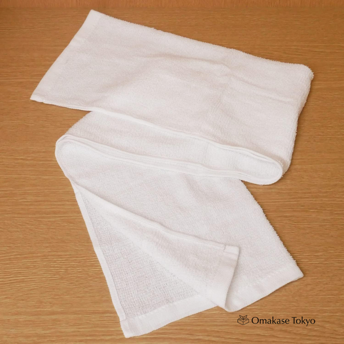 Japanese Exfoliating Towel – ACE Long White Cotton Towel Set of 5