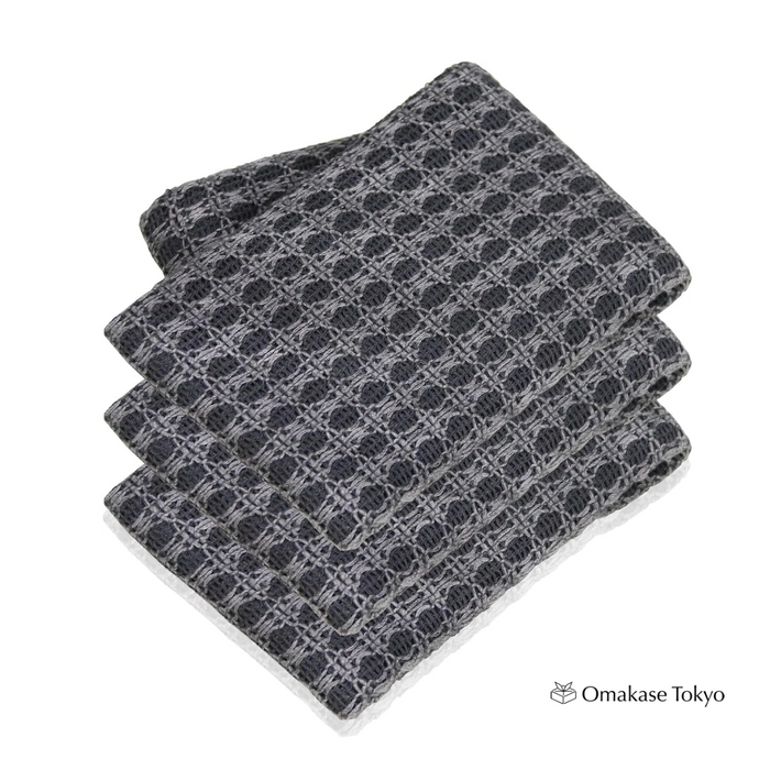 Japanese Exfoliating Towel – Morikuru Kishu Binchotan Body Towel Set of 3