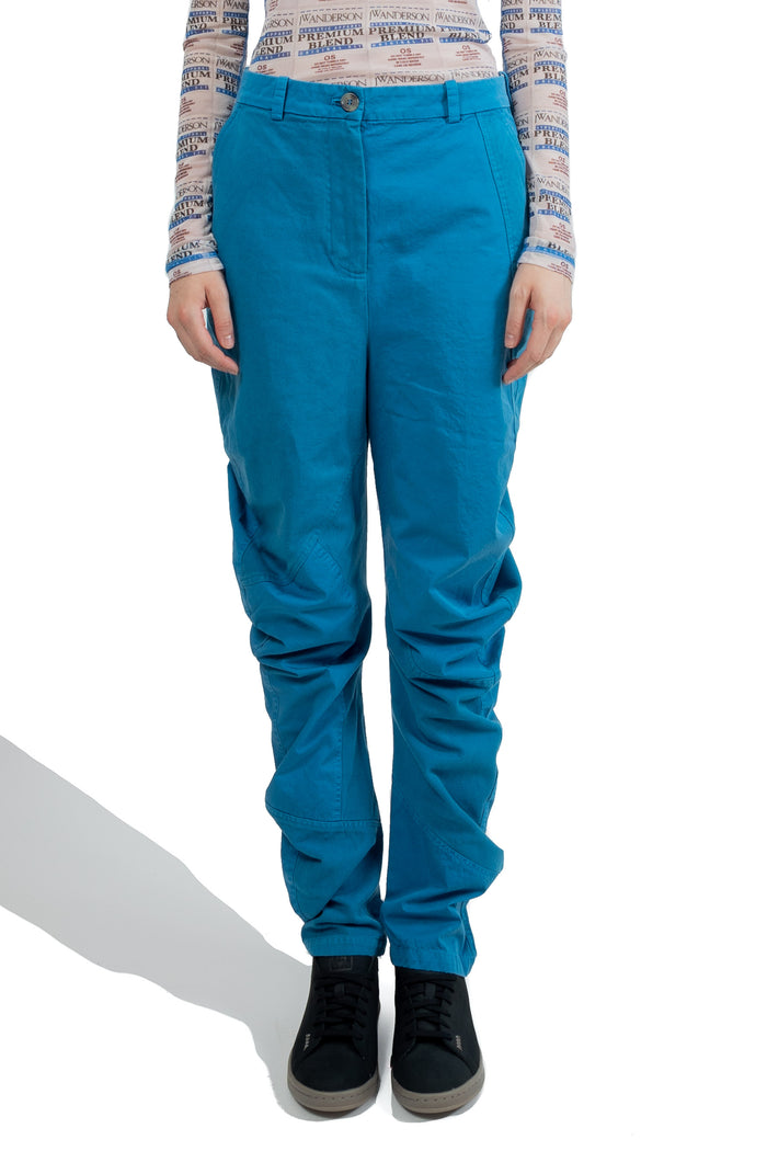Jw Anderson Women Twisted Trousers Indigo