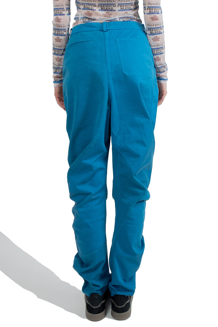 Jw Anderson Women Twisted Trousers Indigo