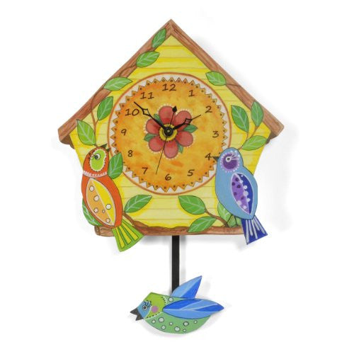 Laughing Moon Bird House Wall Clock - The Barrington Garage