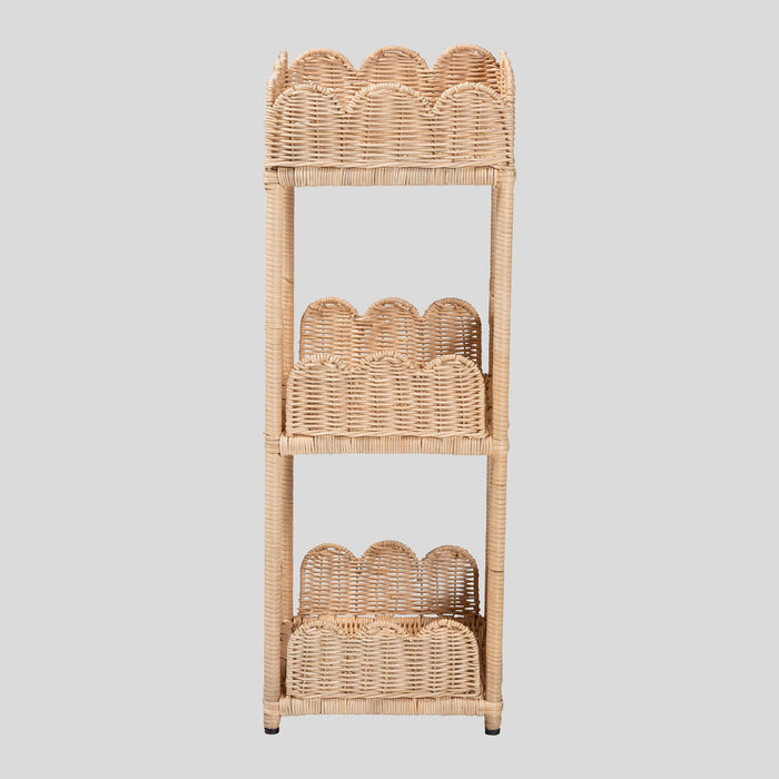 Linden Rattan Storage Shelf by bali & pari — overall view