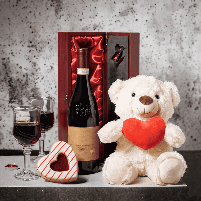 "Love of My Life" Gift Basket from Monthly Sommelier USA - Wine Gift Basket - USA Delivery