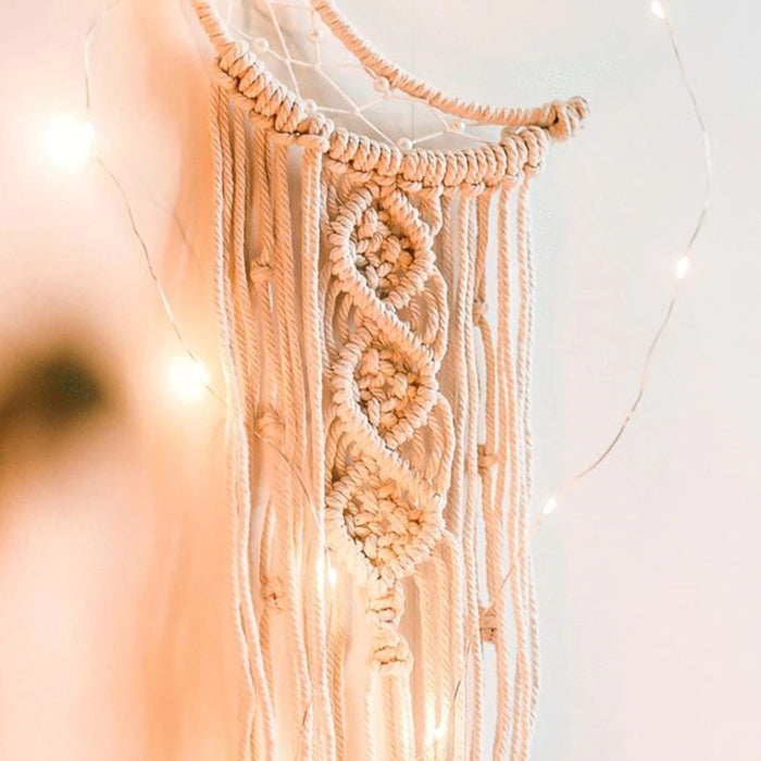 Macrame Moon Dreamcatcher