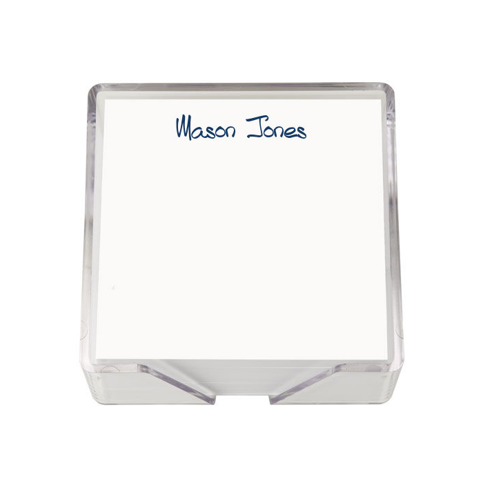 Memo Squares w/ Acrylic Holder