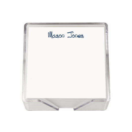 Memo Squares w/ Acrylic Holder