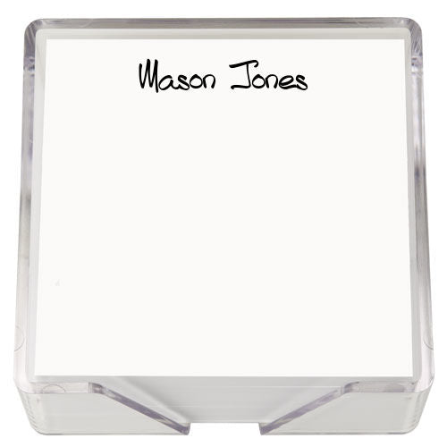 Memo Squares w/ Acrylic Holder