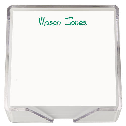 Memo Squares w/ Acrylic Holder