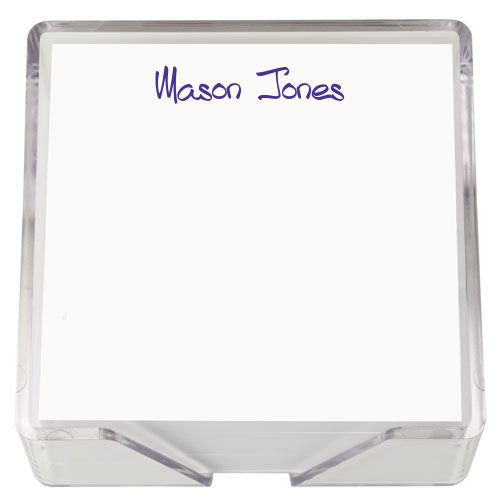 Memo Squares w/ Acrylic Holder