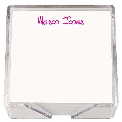 Memo Squares w/ Acrylic Holder