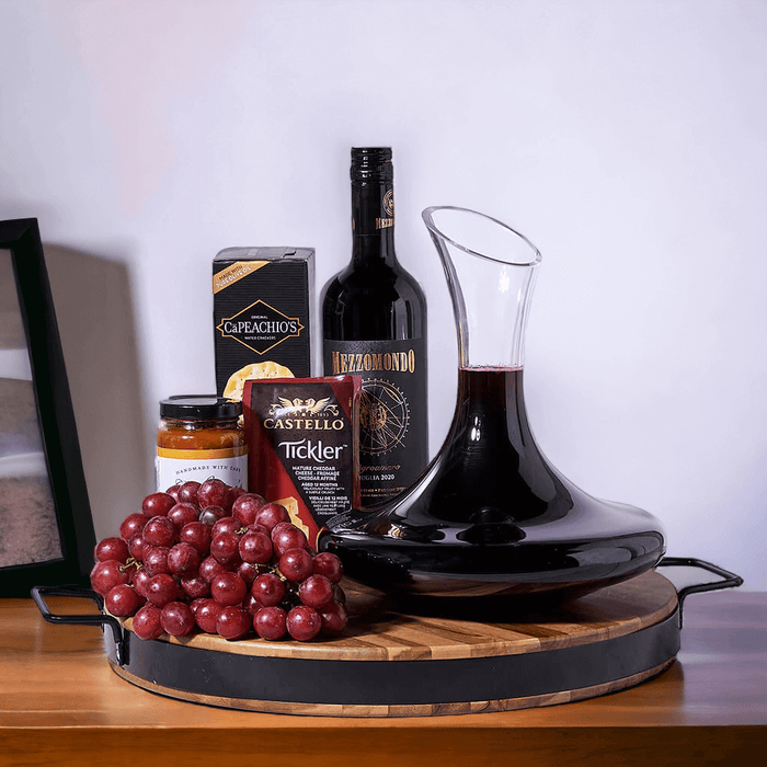 Mezzomondo Negroamaro Italian Wine Gift Set, wine gift, wine, gourmet gift, gourmet