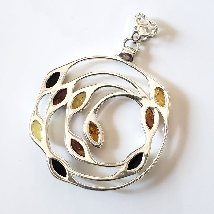 large modern circle pendant