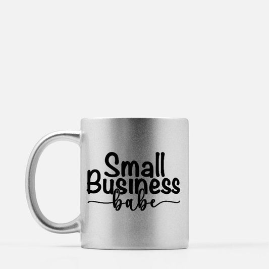Mug 11 oz. (Silver) - Small Business Babe