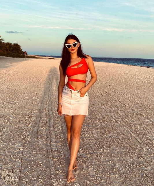 Mykonos One Piece Swimsuit Red