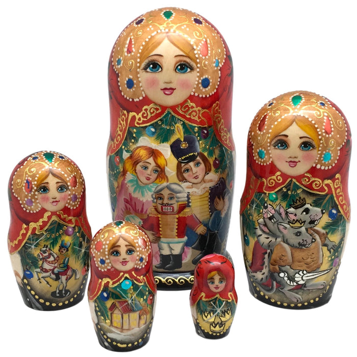 Nesting dolls nutcracker fairytale
