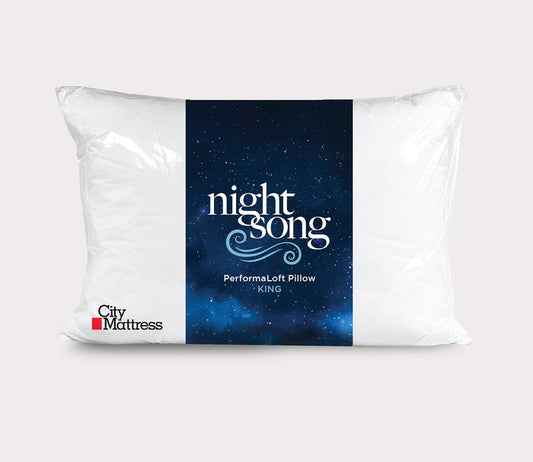Night Song Down Alternative Pillow by City Mattress, front packaging, king size