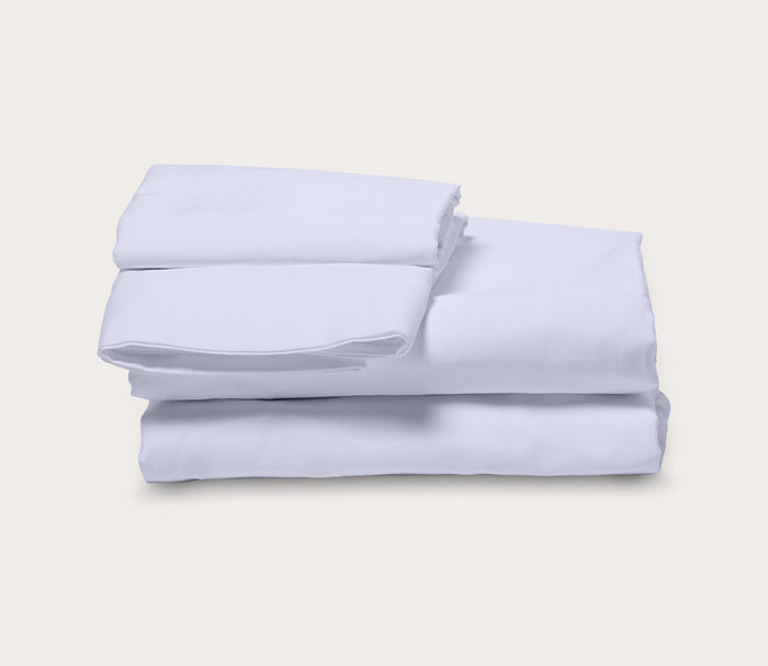 Night Song Sheet Set by City Mattress, silo of white sheet set