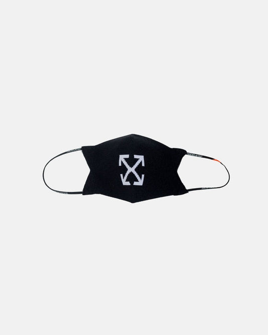 Off White Arrow Knit Simple Mask Black White