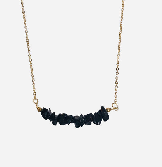 Onix Stone Gold Necklace