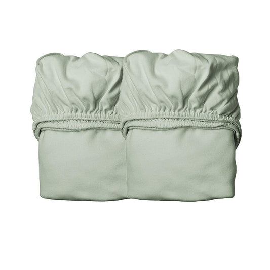 Organic Baby Cot Sheet Pack of 2 Sage Green