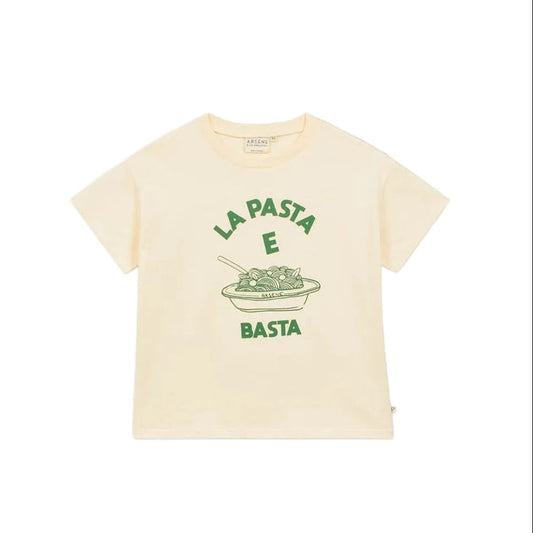 Arsene et les Pipelettes Pasta E Basta Baby T-Shirt Kaki, SMOL