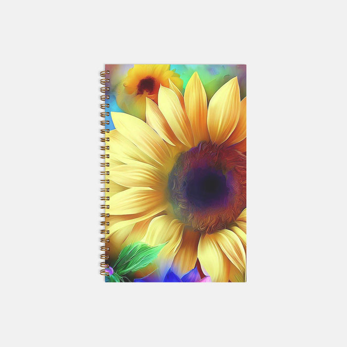 Planner Hardcover Spiral 5.5 x 8.5 - Sunflower Color