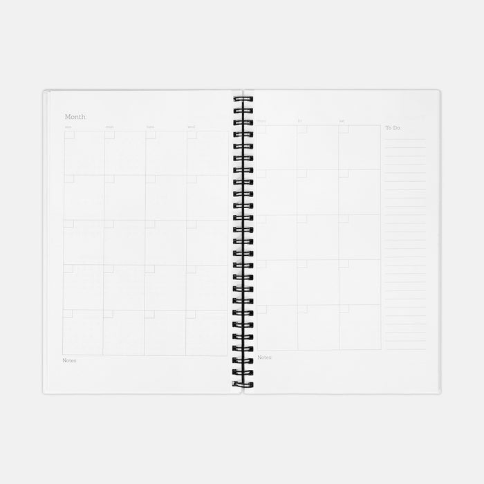 Planner Hardcover Spiral 5.5 x 8.5 - Sunflower Color