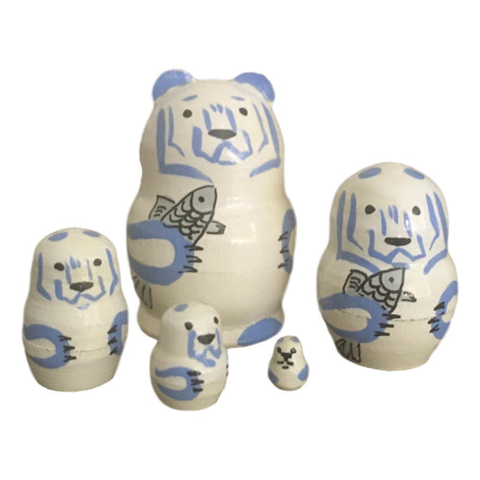 Polar bear nesting dolls