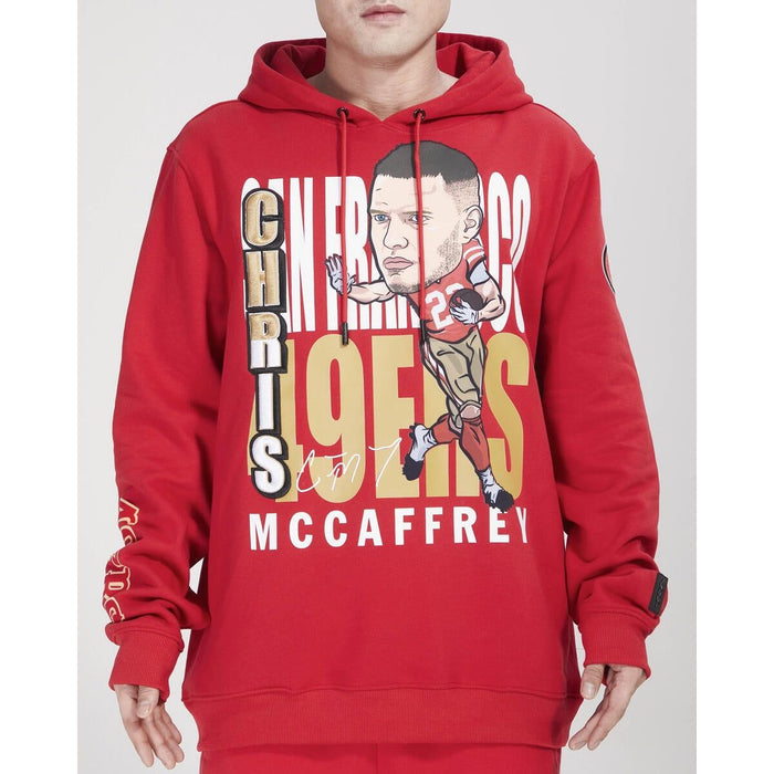 San Francisco 49ers Christian McCaffrey #23 Remix Avatar Hoodie in Red