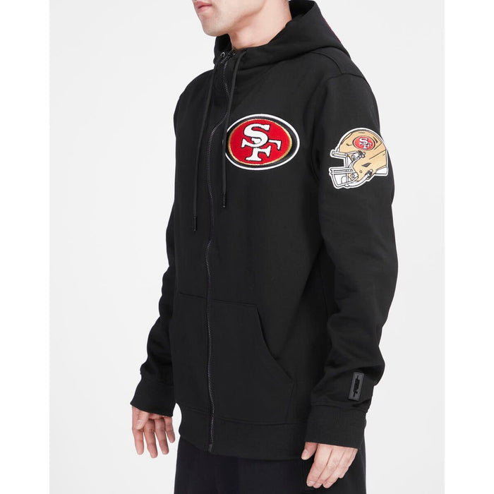 San Francisco 49ers Classic Logo Zipper Hoodie with front pockets
