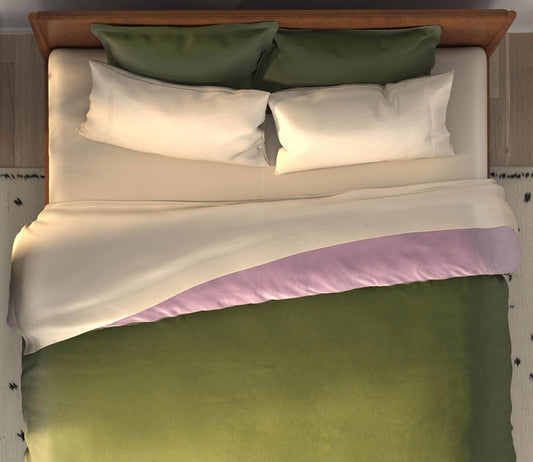 Cooling Bamboo Reversible Duvet Cover and Sham Set Separates by PureCare in bedroom scene