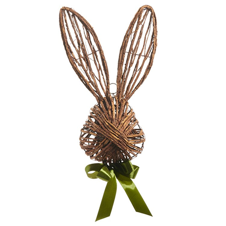 21" Open Vine Rabbit Head