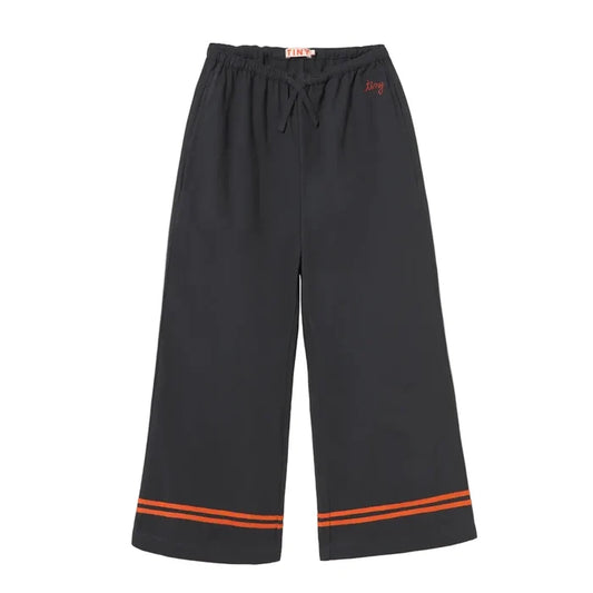 Red Stripes Woven Pant Ink Blue