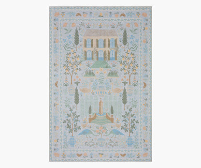 Menagerie Camont Printed Rug - Light Blue