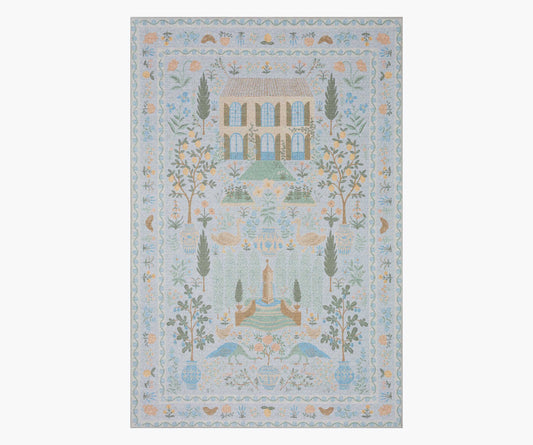 Menagerie Camont Printed Rug - Light Blue