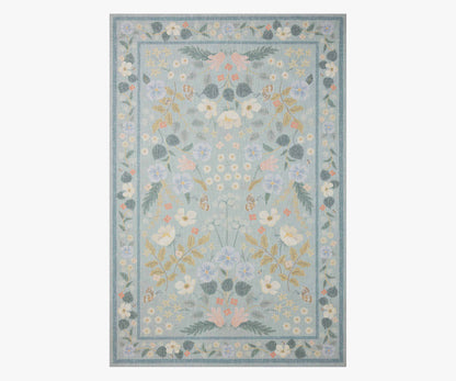 Cotswolds Willow Power Loomed Rug - Sky