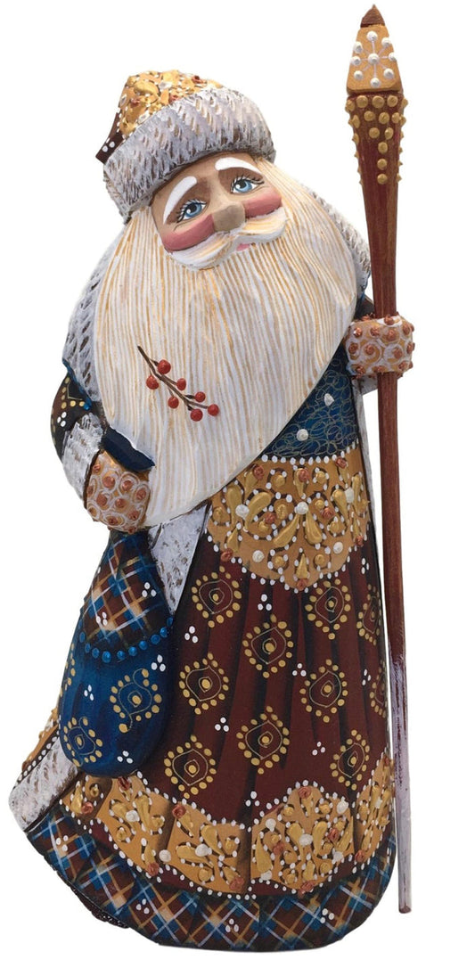 Blue Russian santa