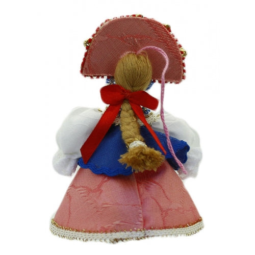 Russian Girl in Pink Dress CHRISTMAS Tree Ornament