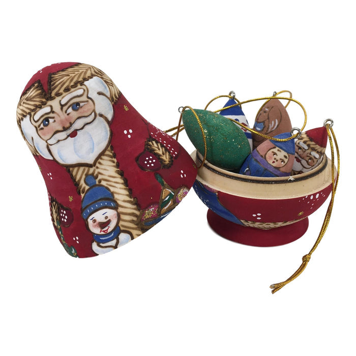 Santa doll with Christmas decor