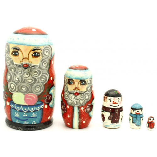 Santa and Snowman Matryoshka Set